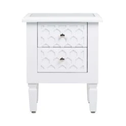 White Benton Wooden Bedside -Fresh sleep Store white benton wooden bedside p49320 178629 zoom