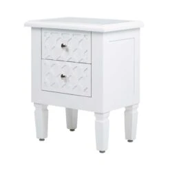 White Benton Wooden Bedside -Fresh sleep Store white benton wooden bedside p49320 178630 zoom