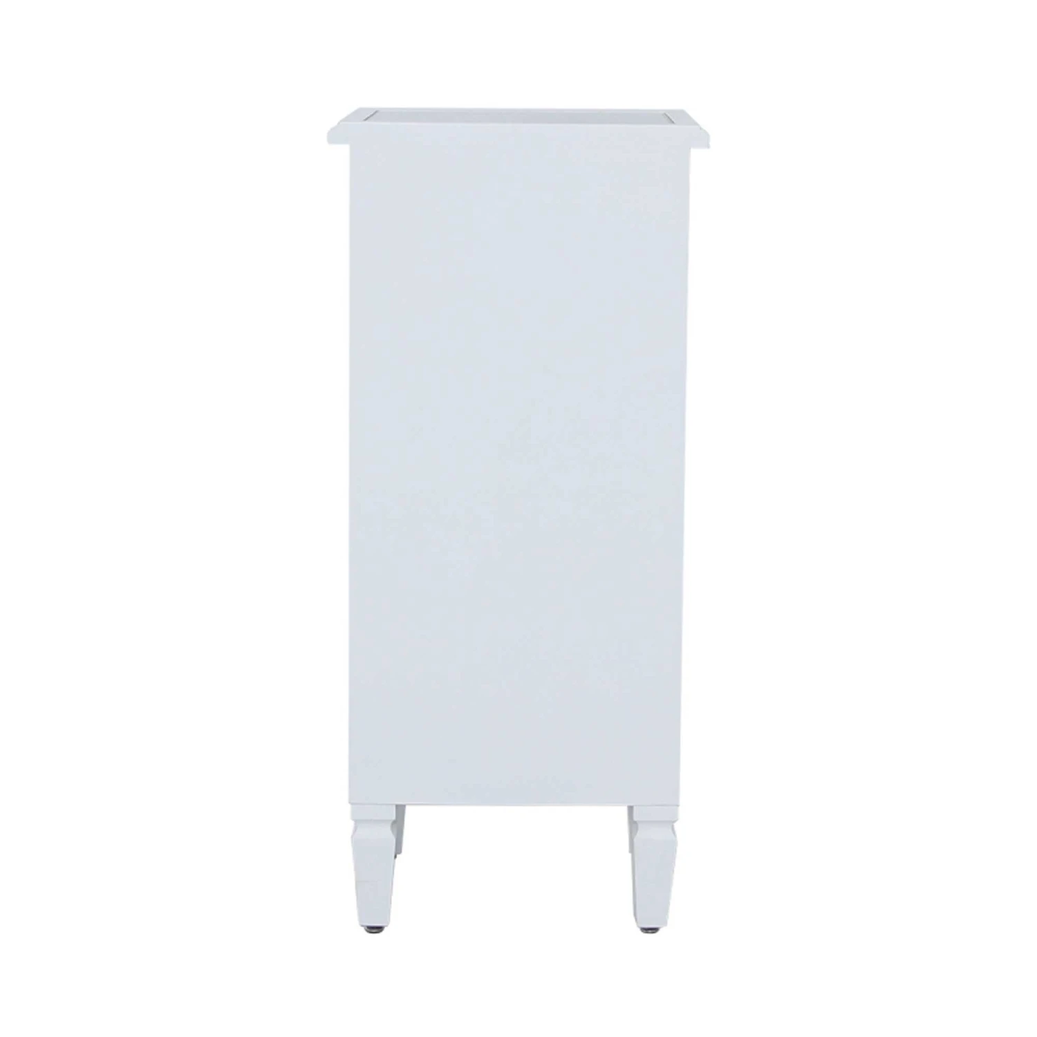 White Benton Wooden Tall Boy 7 White Benton Wooden Tall Boy - Image 5