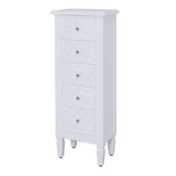 White Benton Wooden Tall Boy 15 White Benton Wooden Tall Boy -Fresh sleep Store white benton wooden tall boy p49321 178622 zoom